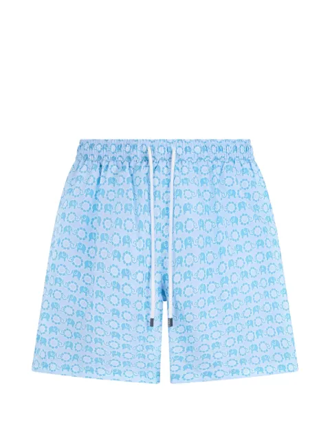 Fedeli elephant-print swim shorts