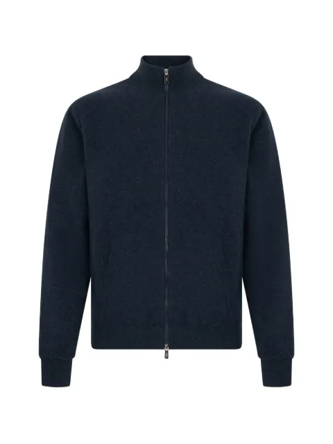 Fedeli high-neck zip-up cardigan