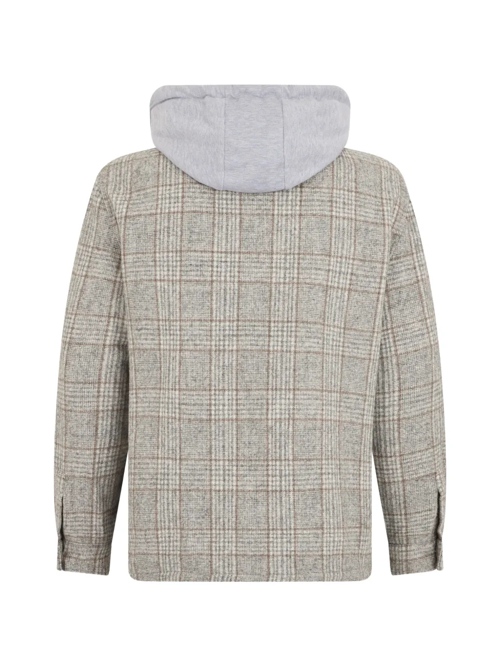 Fedeli Geruit jack met capuchon Beige