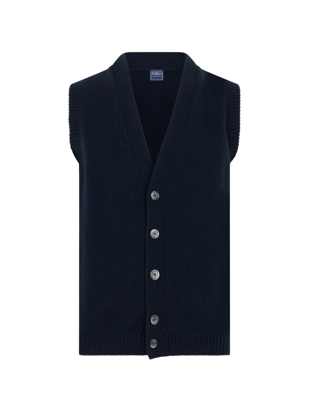 Fedeli sleeveless cashmere cardigan · 50
