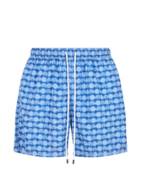Fedeli elephant-print swim shorts