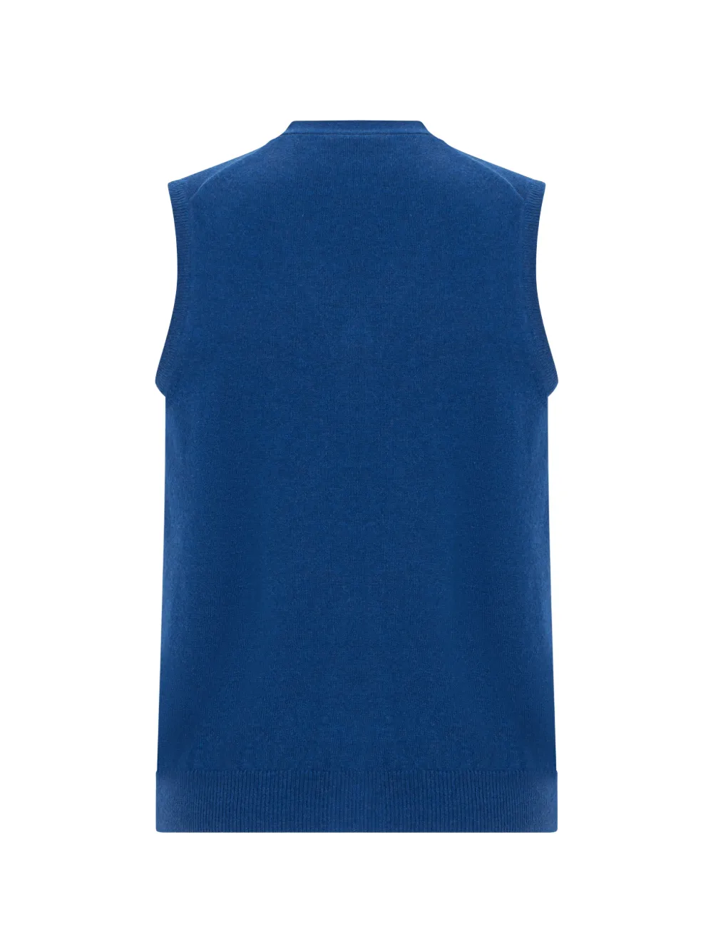 Fedeli Kasjmier mouwloos vest met V-hals Blauw