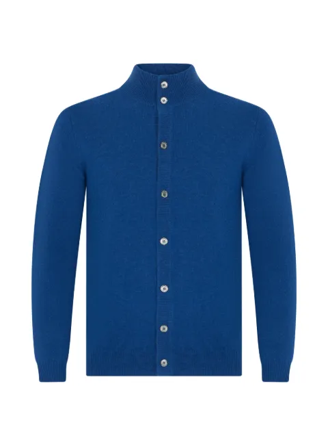 Fedeli high-neck button-up cardigan