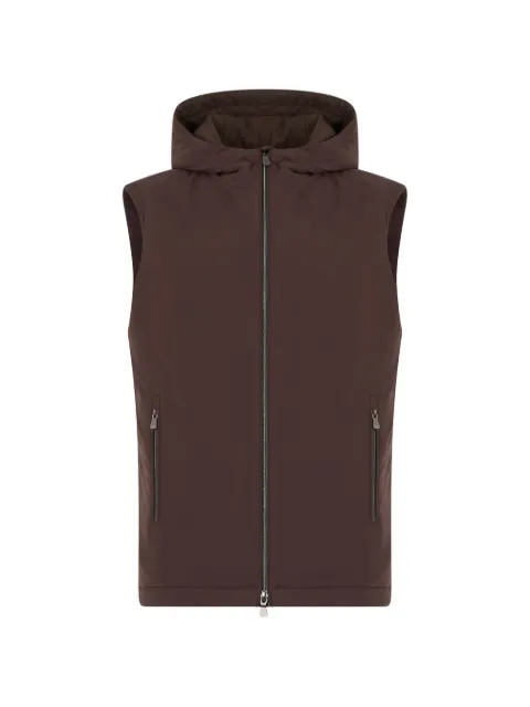 Fedeli hooded zip-up gilet