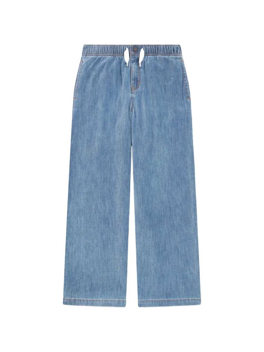 Levi's Kids drawstring wide-leg jeans - Blu