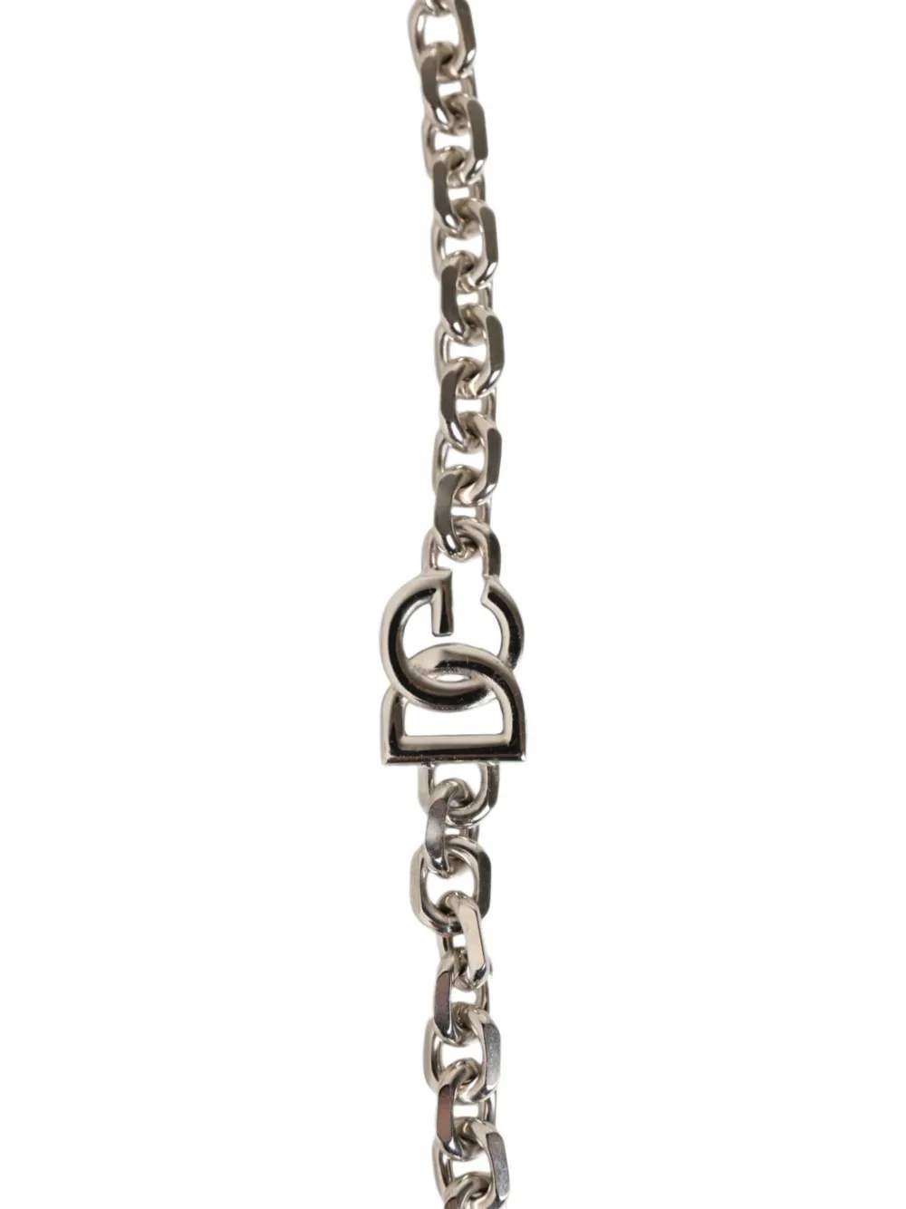 Dolce & Gabbana DG-logo schouderband verfraaid met parels Zilver