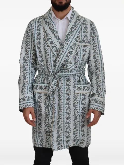 Dolce & Gabbana floral-print cotton robe