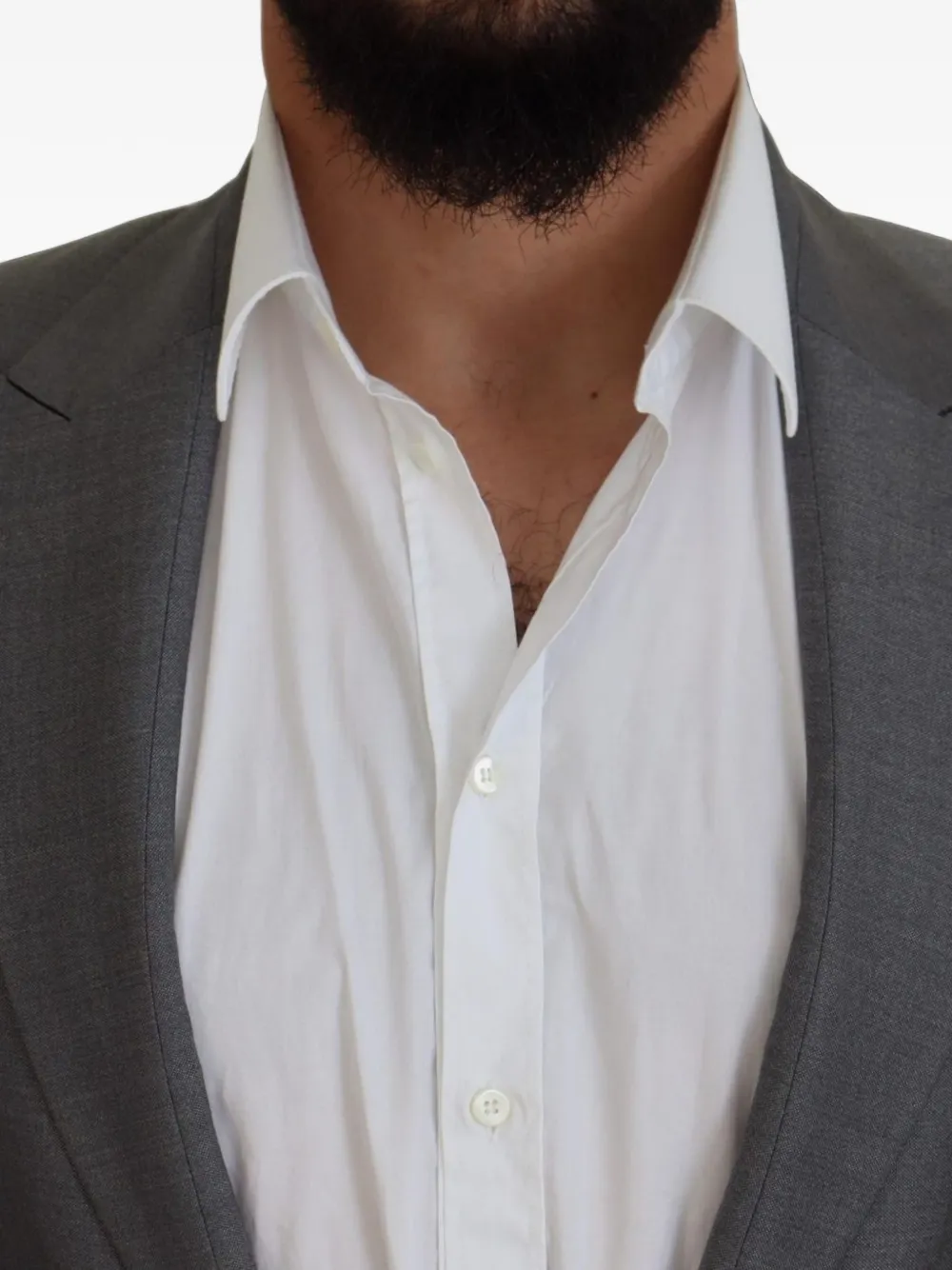Dolce & Gabbana Blazer met enkele rij knopen Grijs