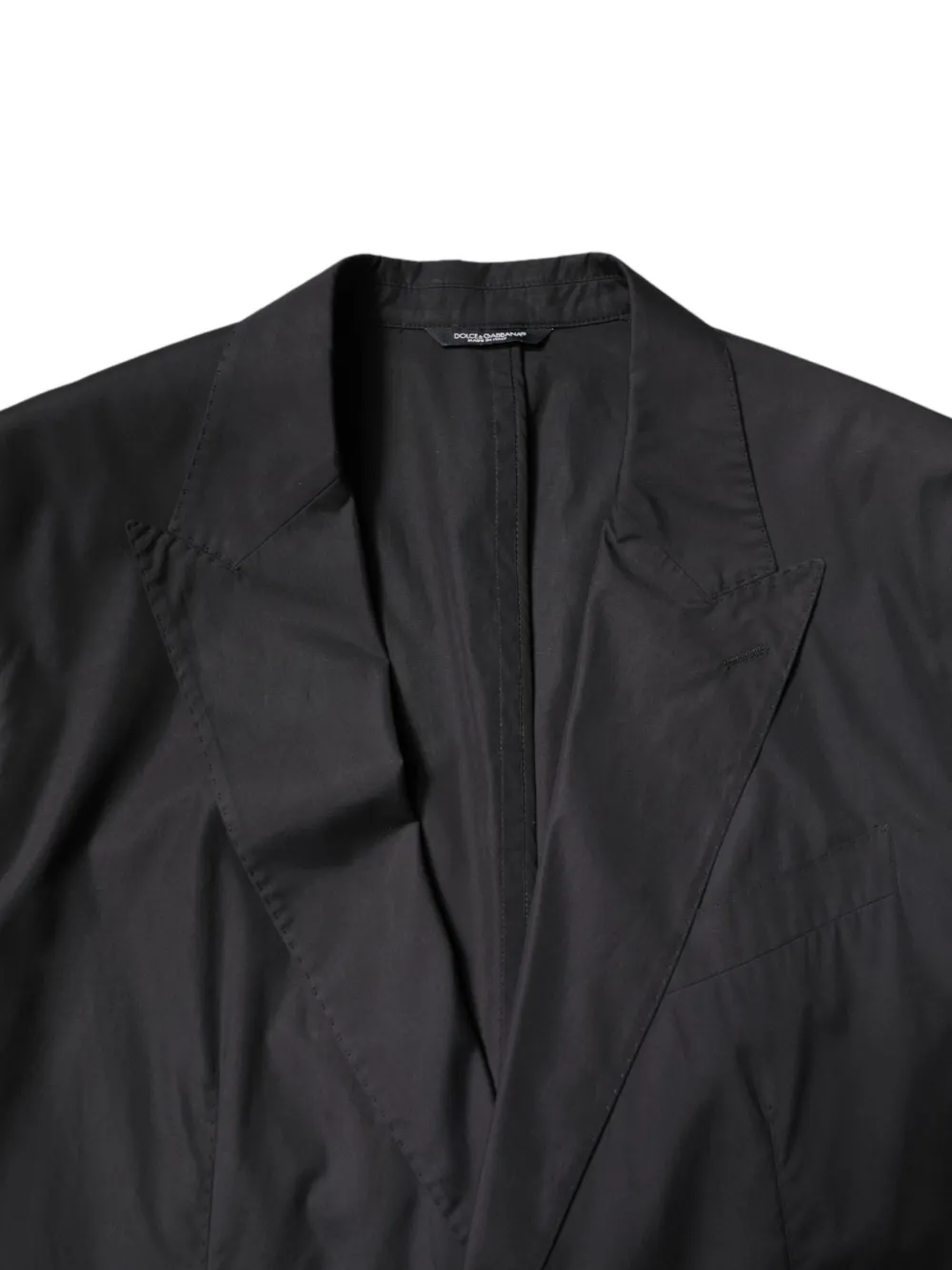 Dolce & Gabbana single-breasted cotton suit Zwart