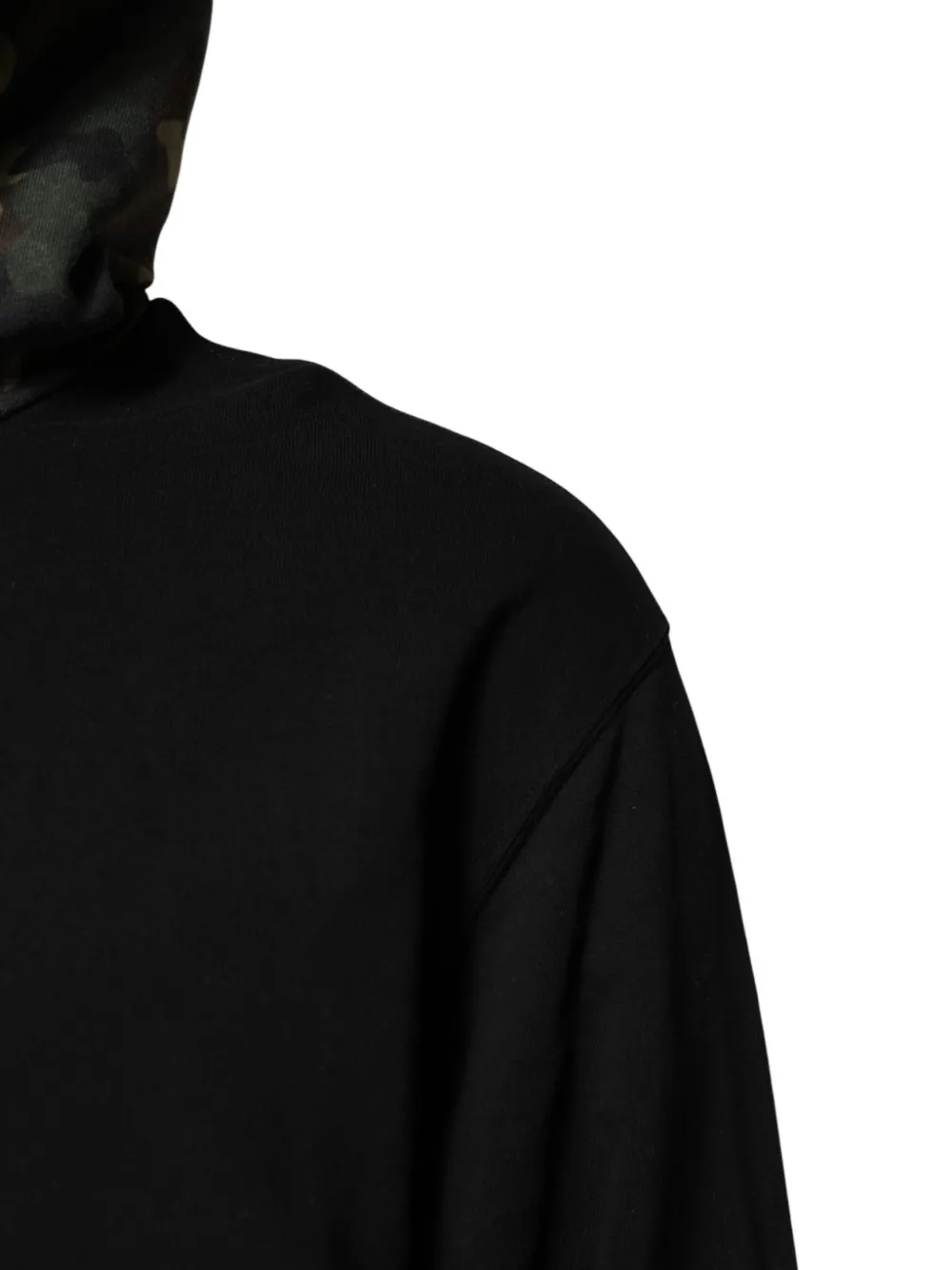Dolce & Gabbana camouflage-print flap-pocket hoodie Zwart