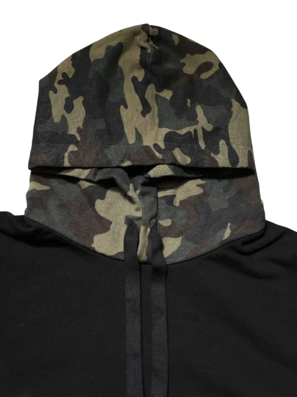 Dolce & Gabbana camouflage-print flap-pocket hoodie Zwart