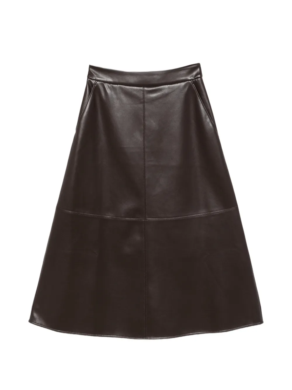 'S Max Mara A-line midi skirt - Marron 'S Max Mara A-line midi skirt - Marron