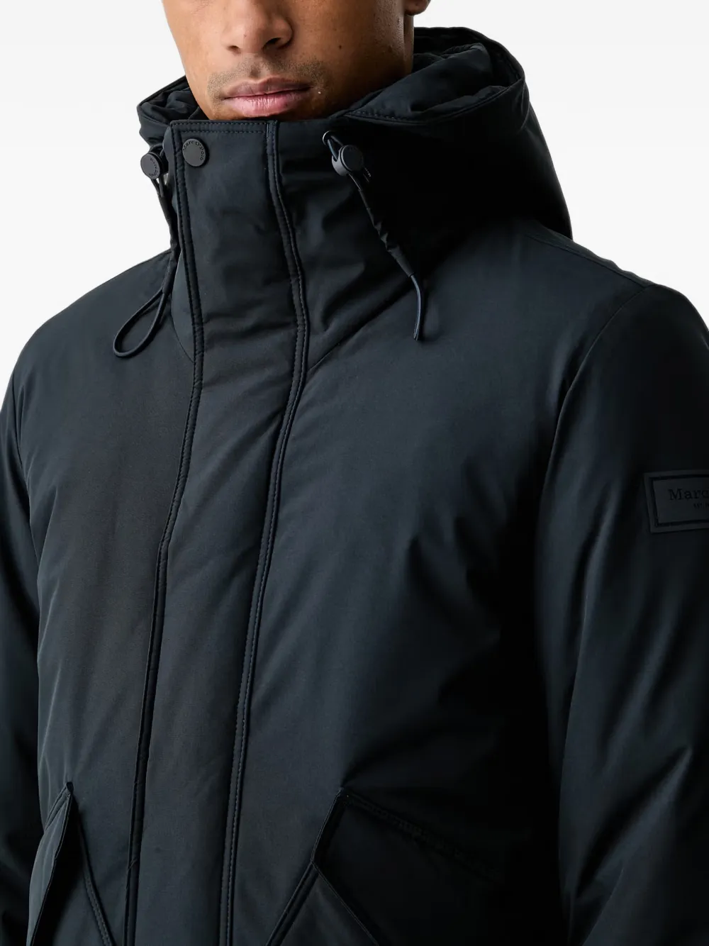 Marc O'Polo hooded padded jacket Blauw