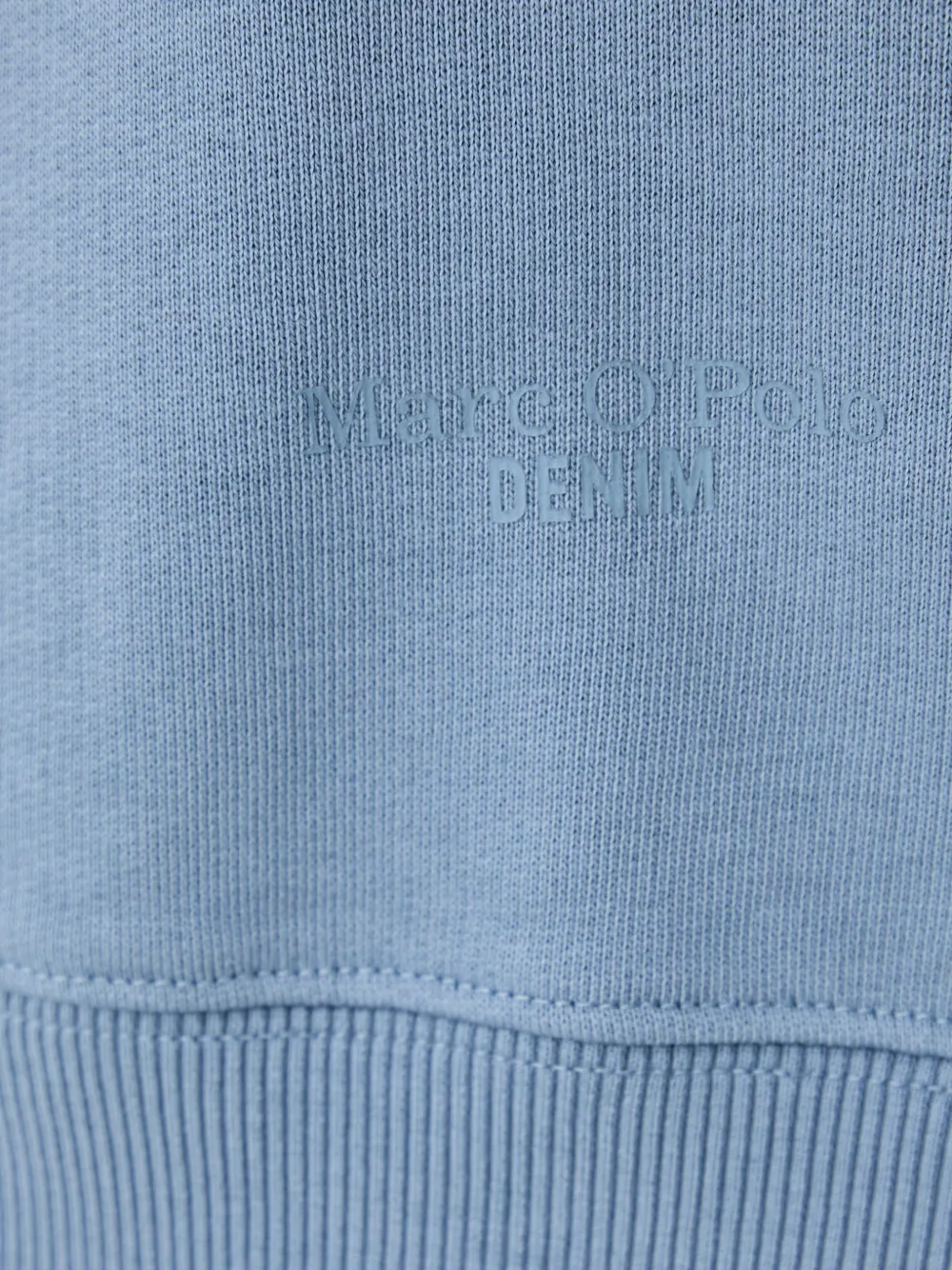 Marc O'Polo ribbed-trim sweatshirt Blauw