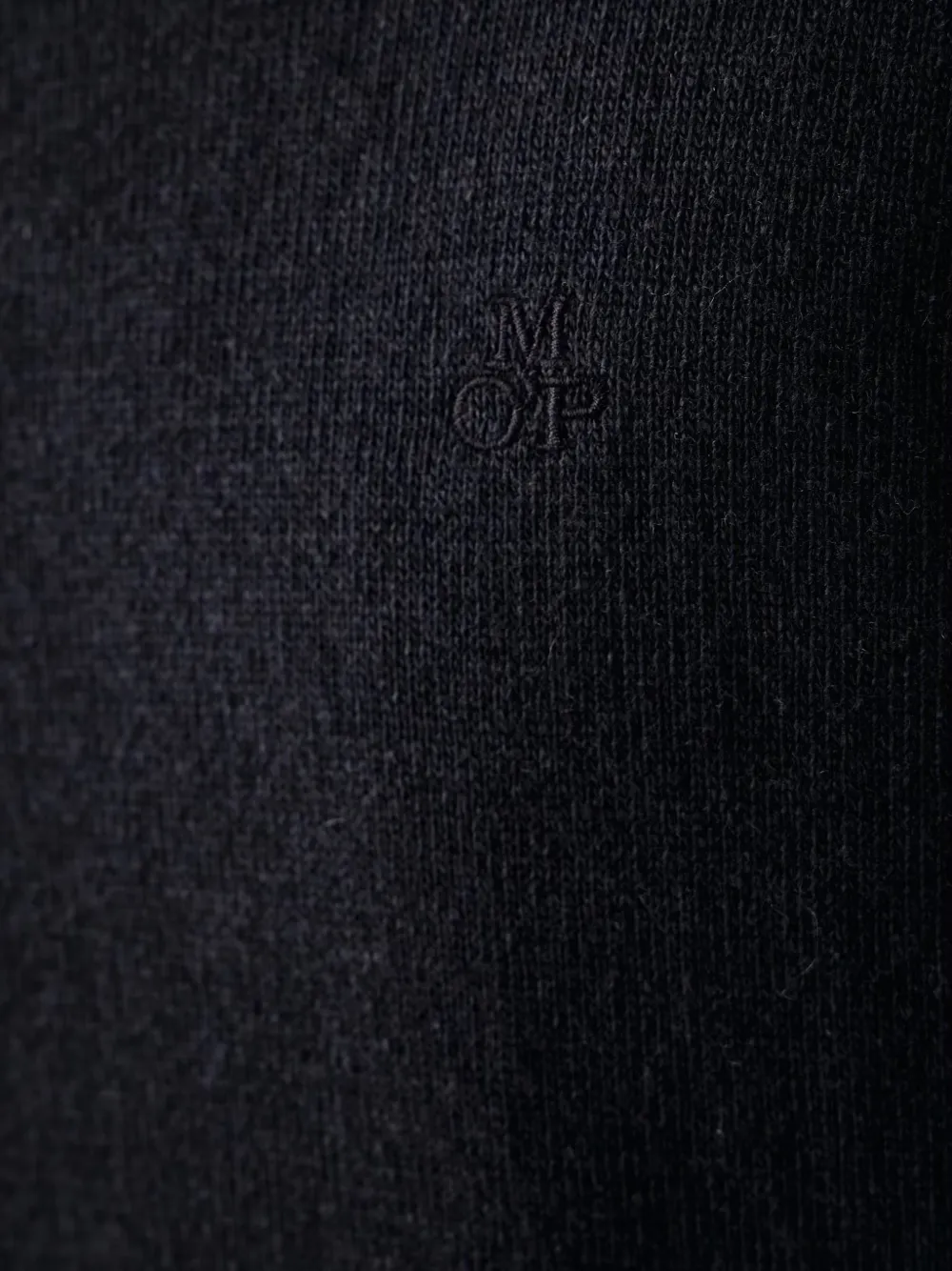 Marc O'Polo Trui met geborduurd logo Blauw