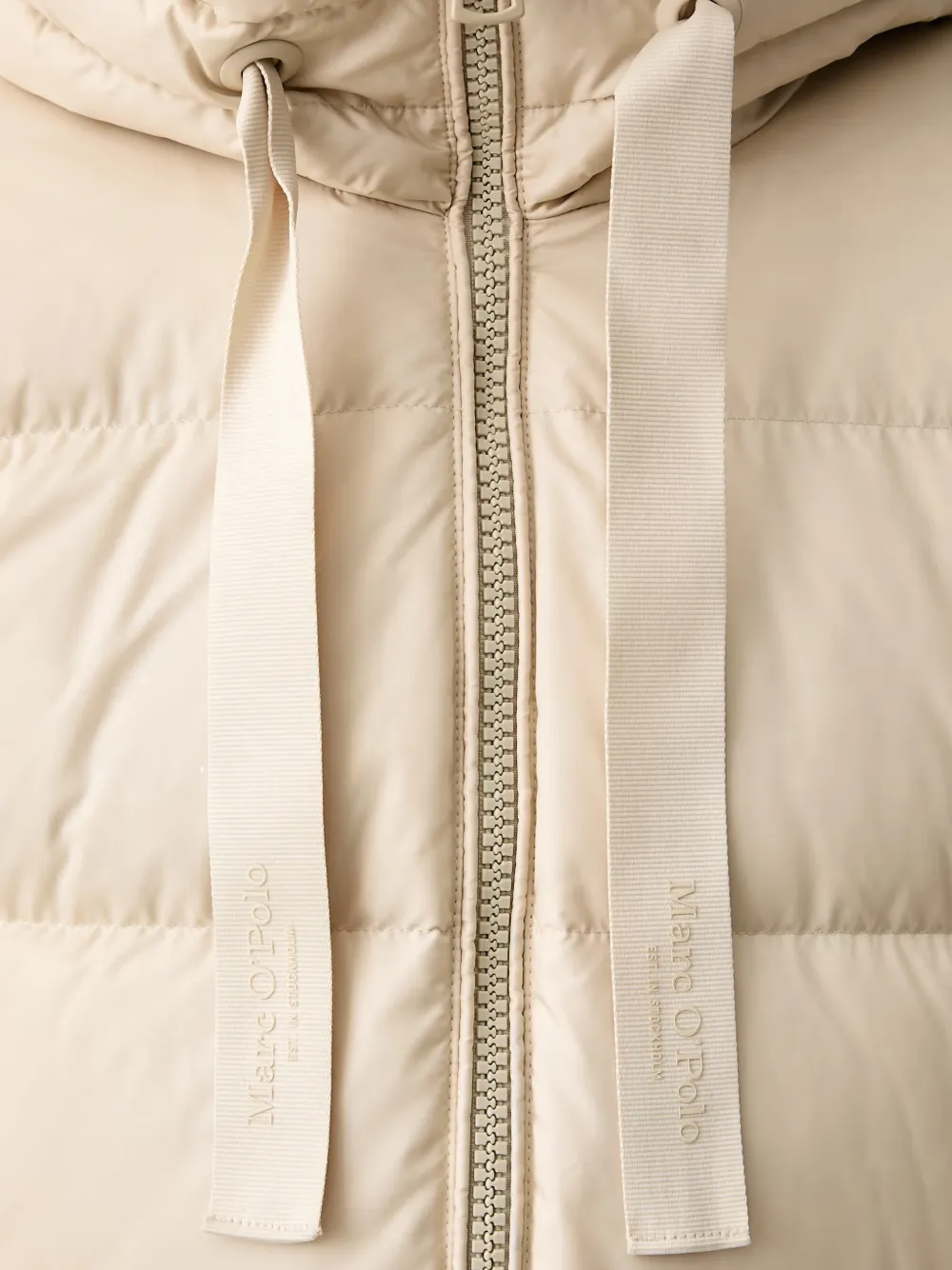 Marc O'Polo quilted hooded jacket Beige