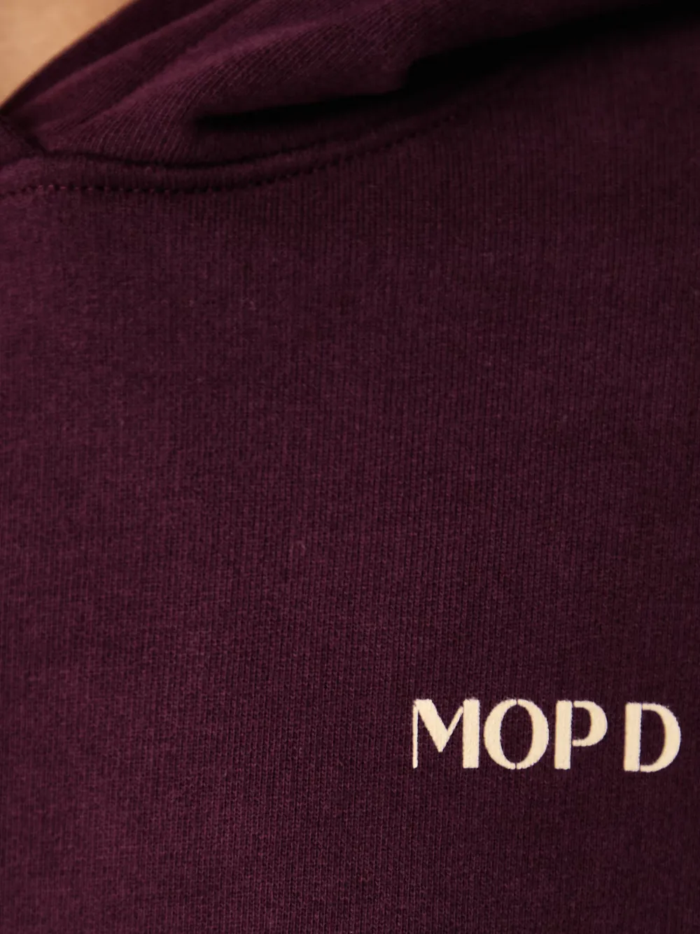 Marc O'Polo graphic-print cropped hoodie Paars