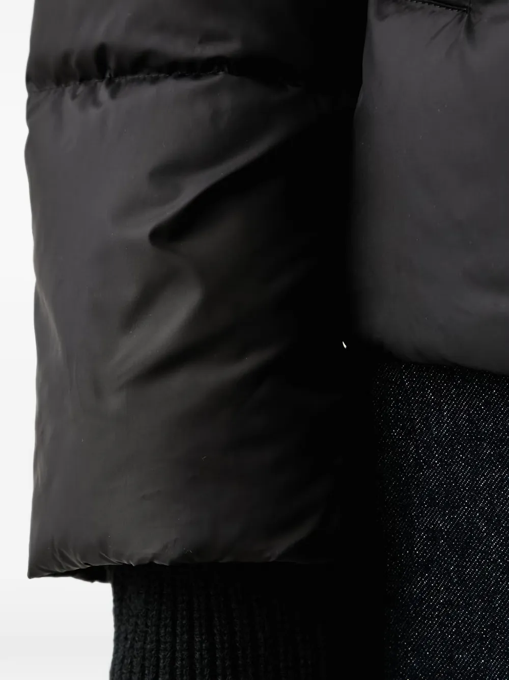 Marc O'Polo hooded puffer jacket Zwart