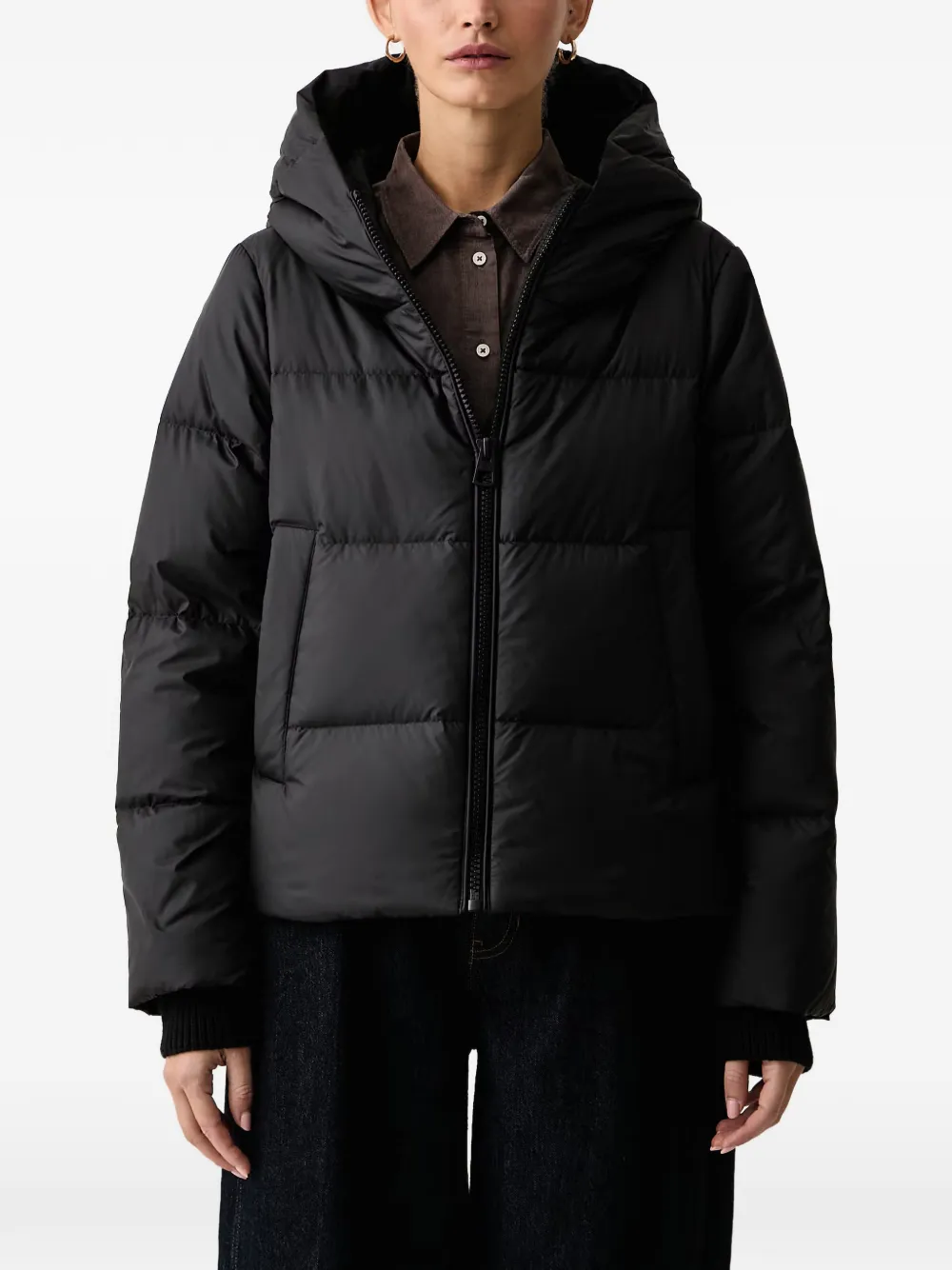 Marc O'Polo hooded puffer jacket - Nero