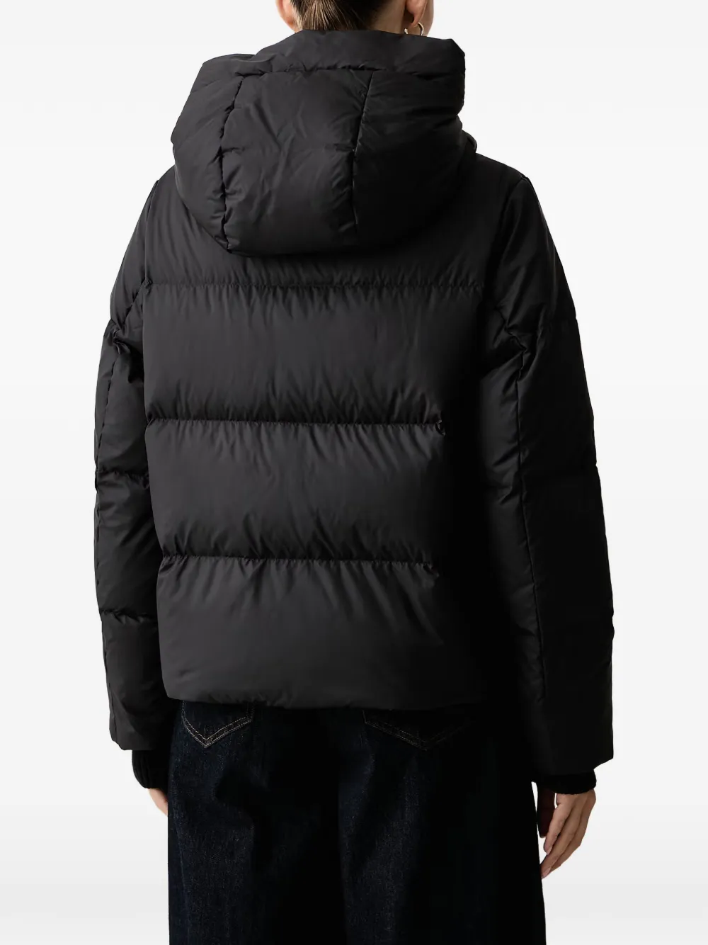 Marc O'Polo hooded puffer jacket Zwart