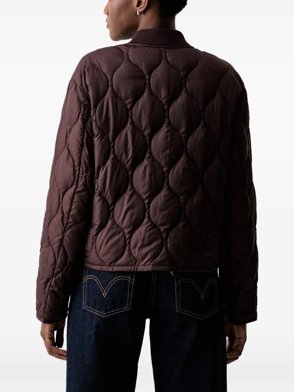 Marc O'Polo x Function gewatteerd bomberjack Paars