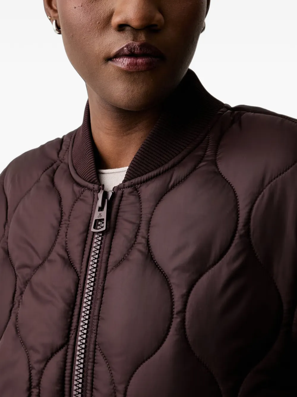 Marc O'Polo x Function gewatteerd bomberjack Paars