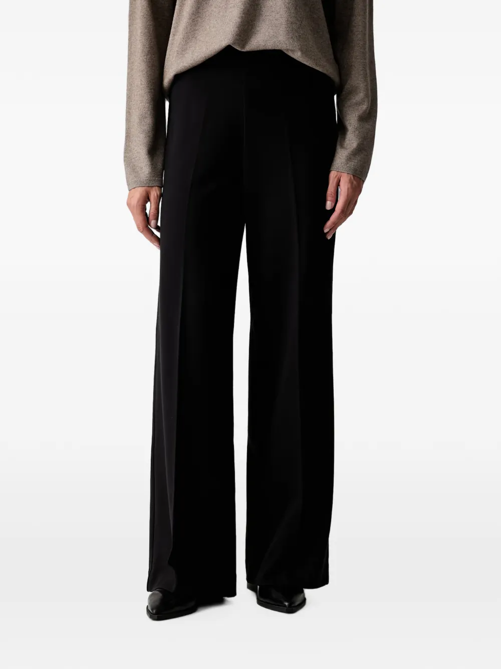Marc O'Polo pressed-crease wide-leg trousers