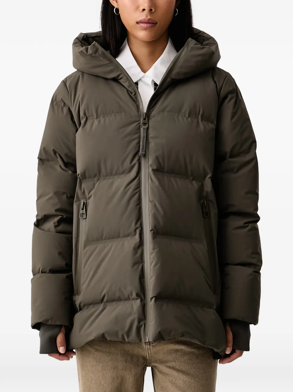Marc O'polo X Function Quilted Hooded Jacket In Green