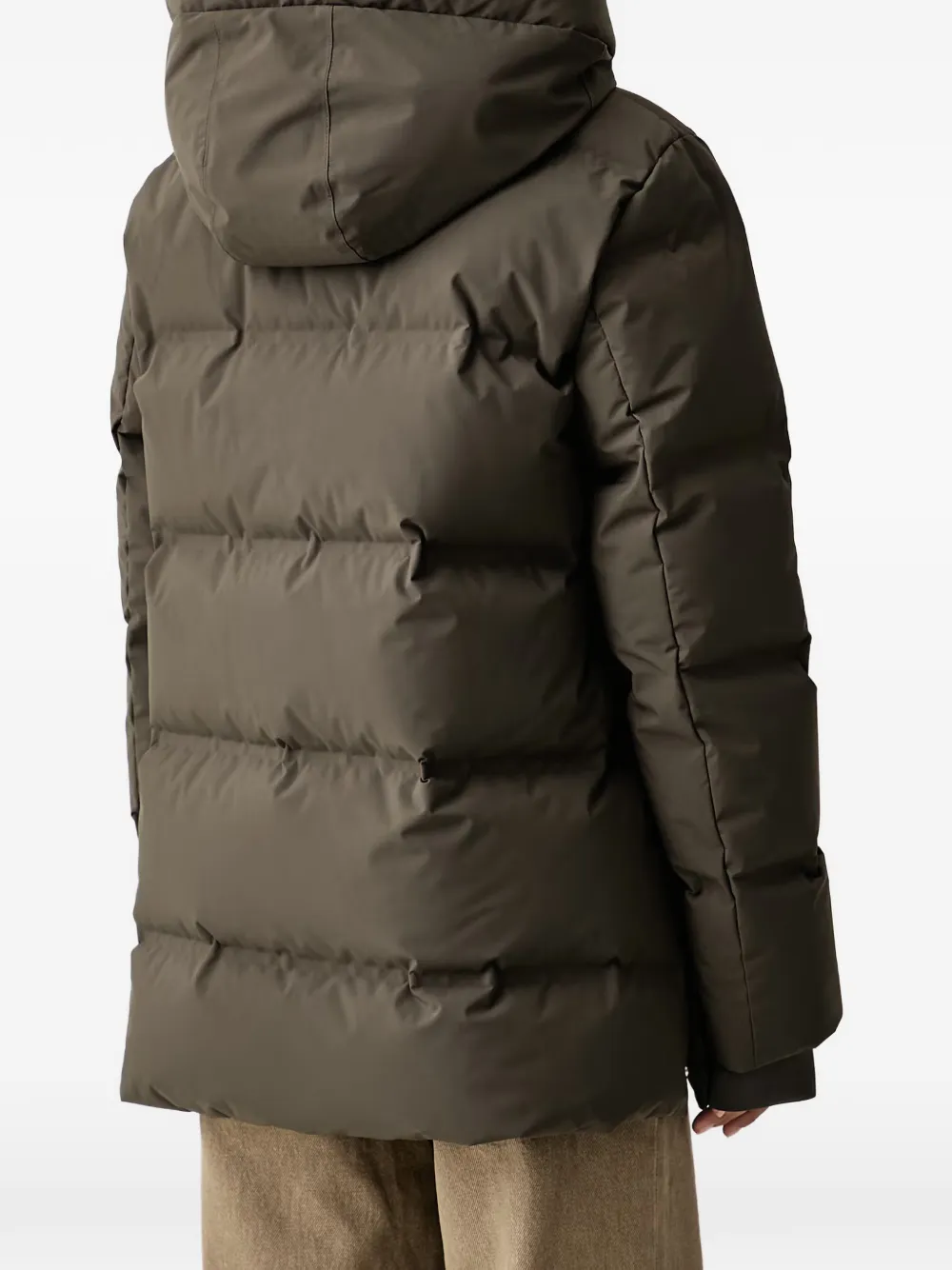 Marc O'Polo x Function gewatteerd jack met capuchon Groen