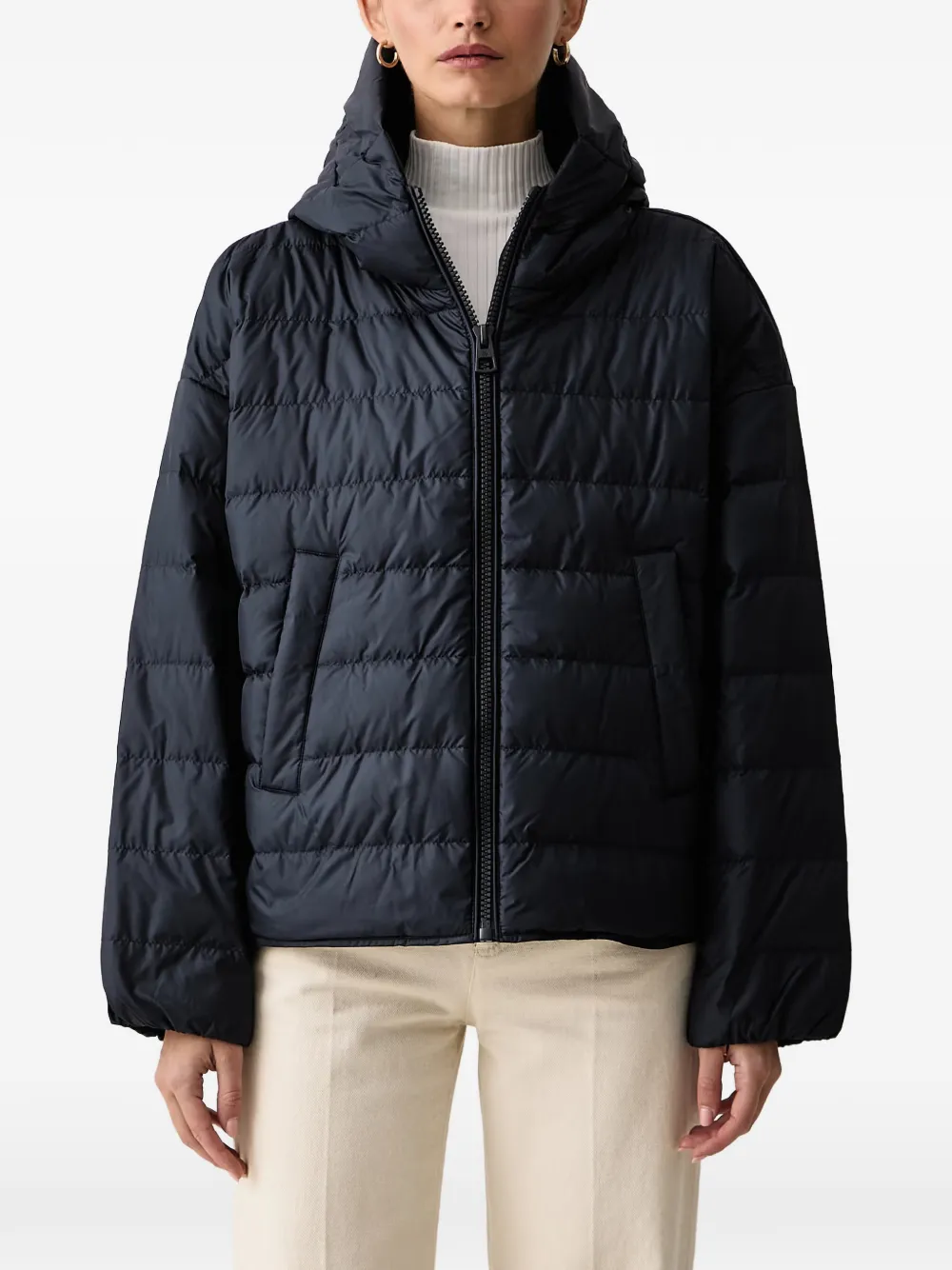 Marc O'Polo quilted hooded jacket - Blu