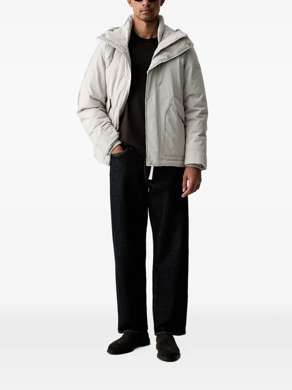Marc O'Polo hooded padded jacket Beige