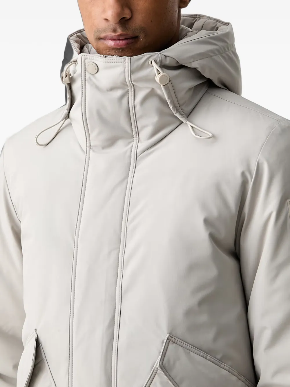 Marc O'Polo hooded padded jacket Beige