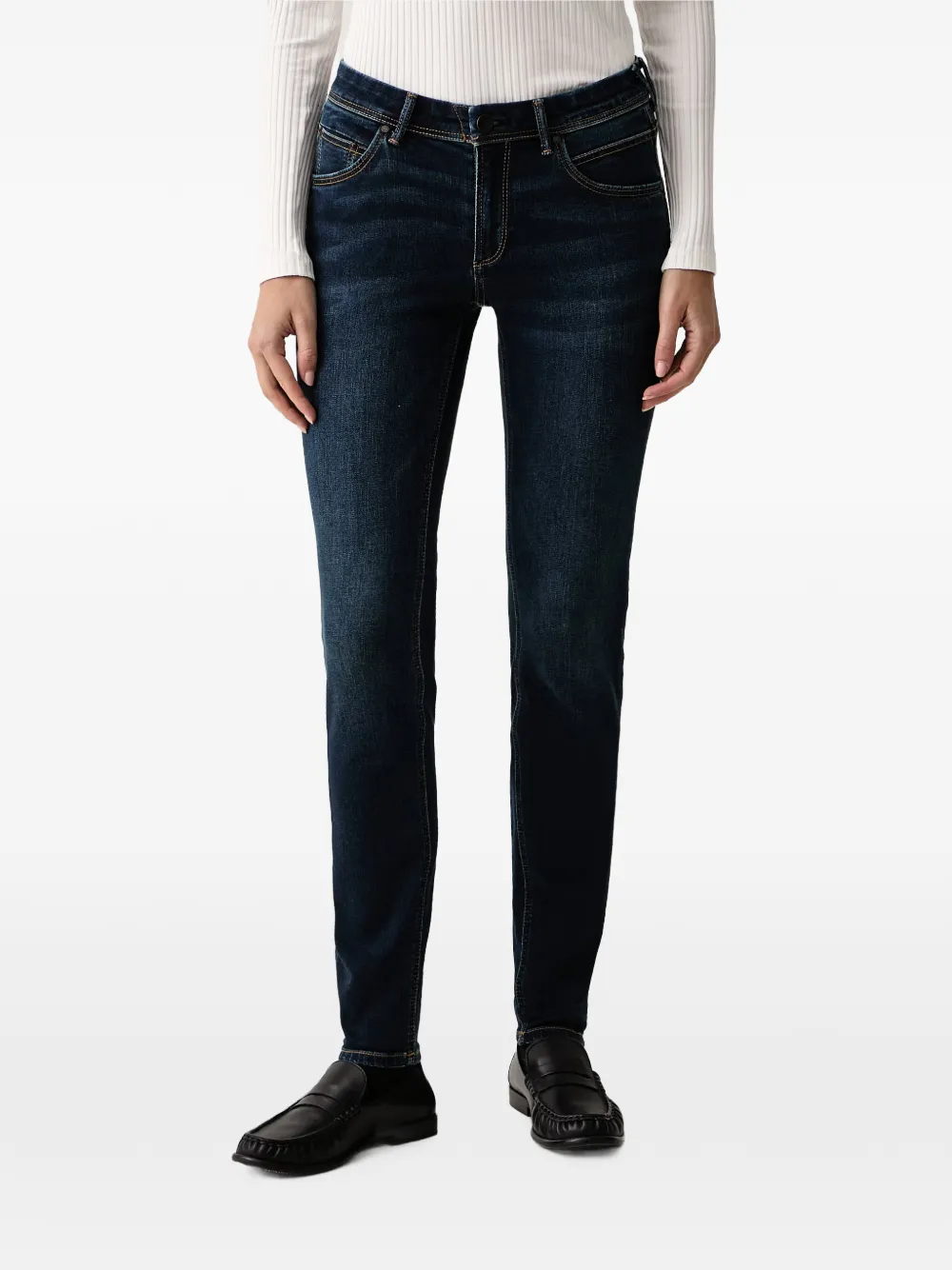 Marc O'Polo whiskered slim-fit jeans
