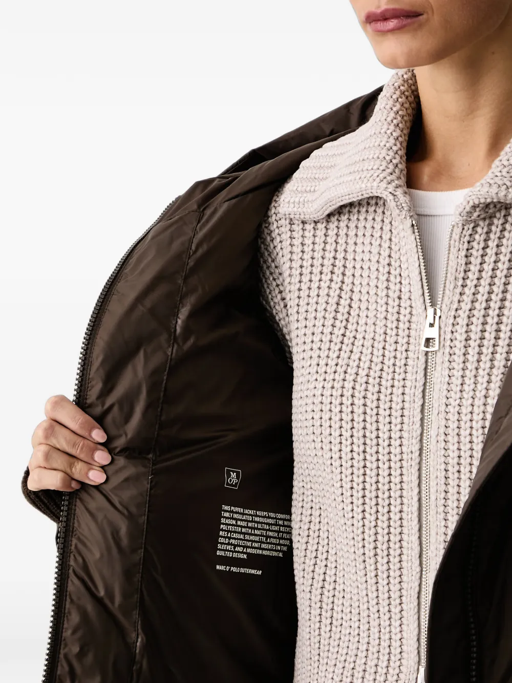 Marc O'Polo hooded puffer jacket Bruin