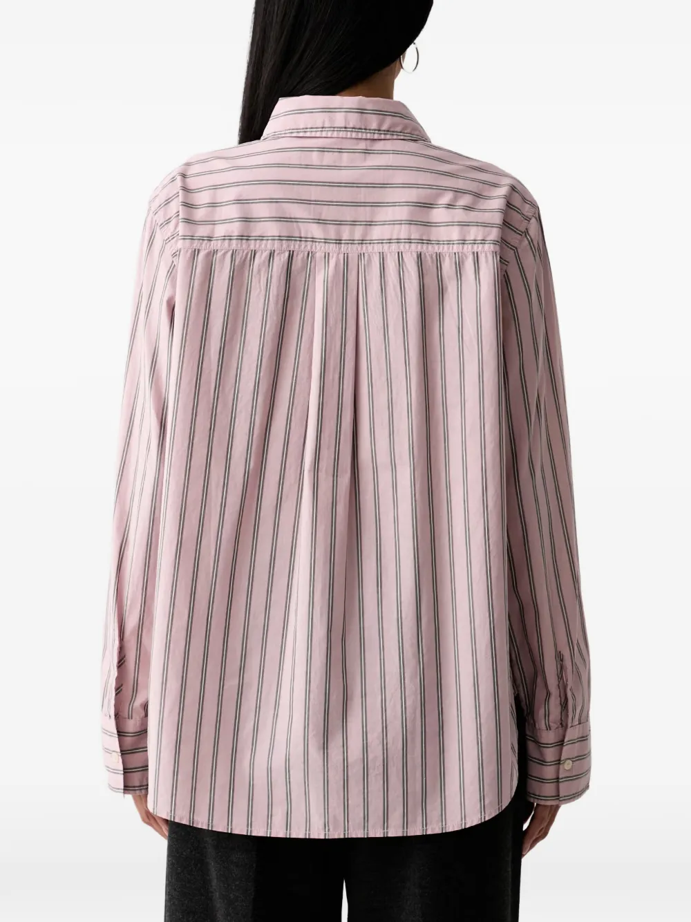 Marc O'Polo vertical-stripe shirt Roze