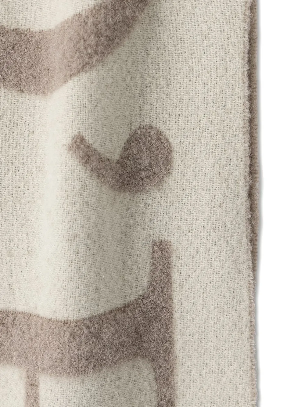 Marc O'Polo Sjaal met logo-intarsia Beige