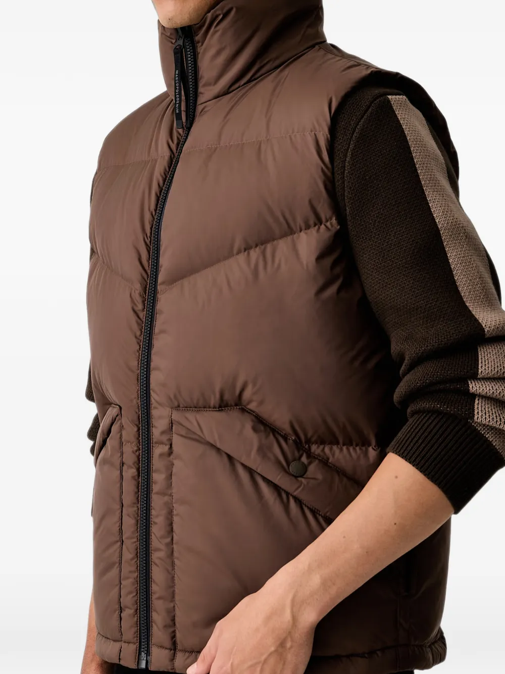 Marc O'Polo quilted gilet Bruin