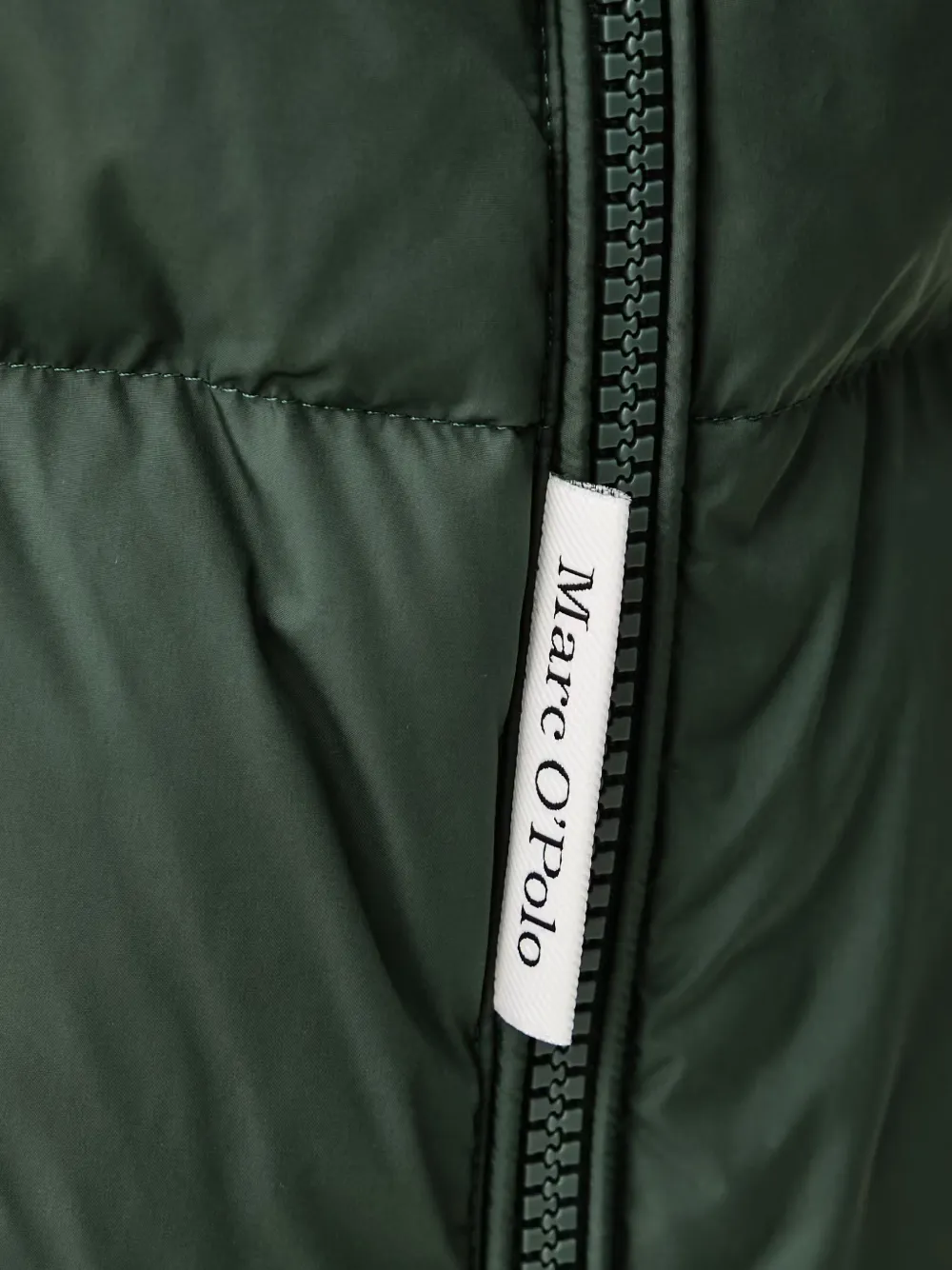 Marc O'Polo quilted hooded oversized coat Groen