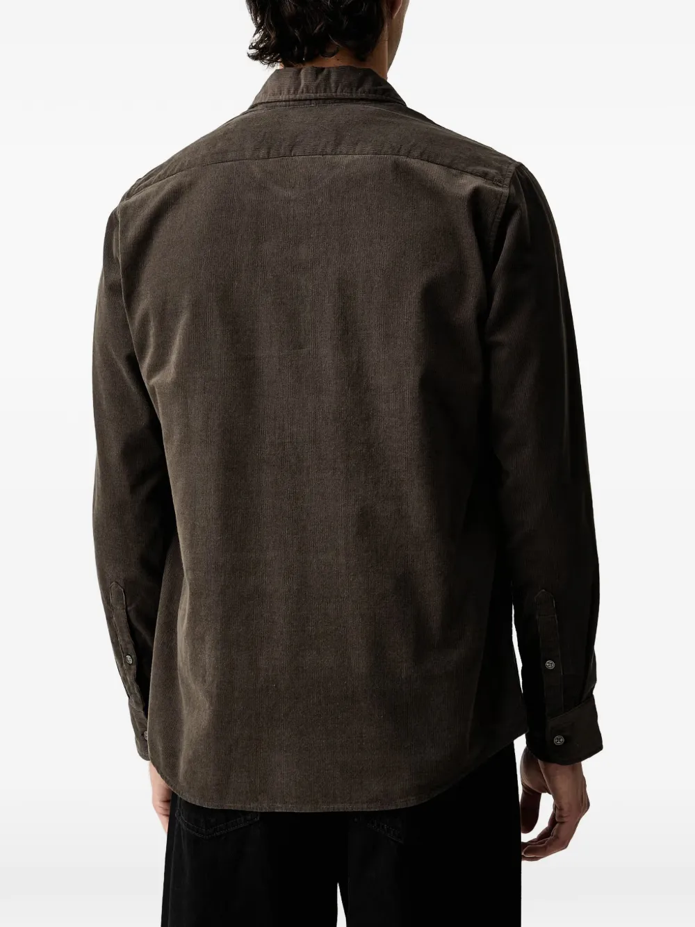 Marc O'Polo corduroy long-sleeve shirt Bruin
