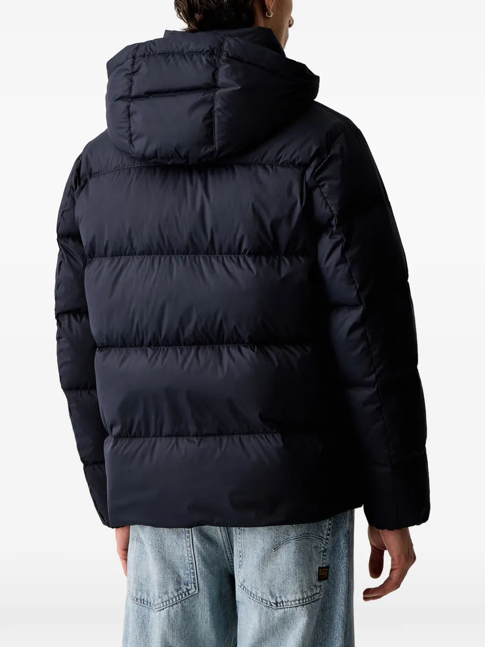 Marc O'Polo hooded quilted jacket Blauw