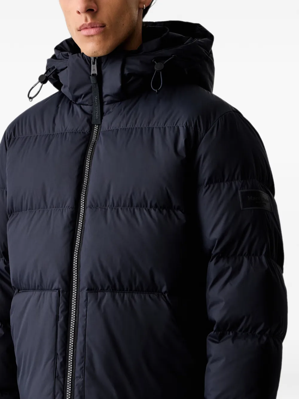 Marc O'Polo hooded quilted jacket Blauw