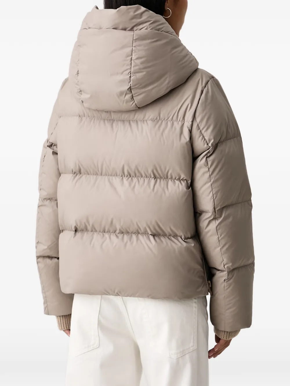 Marc O'Polo quilted hooded jacket Beige