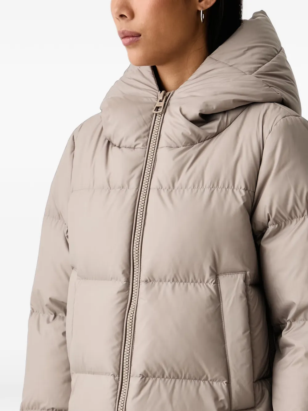 Marc O'Polo quilted hooded jacket Beige