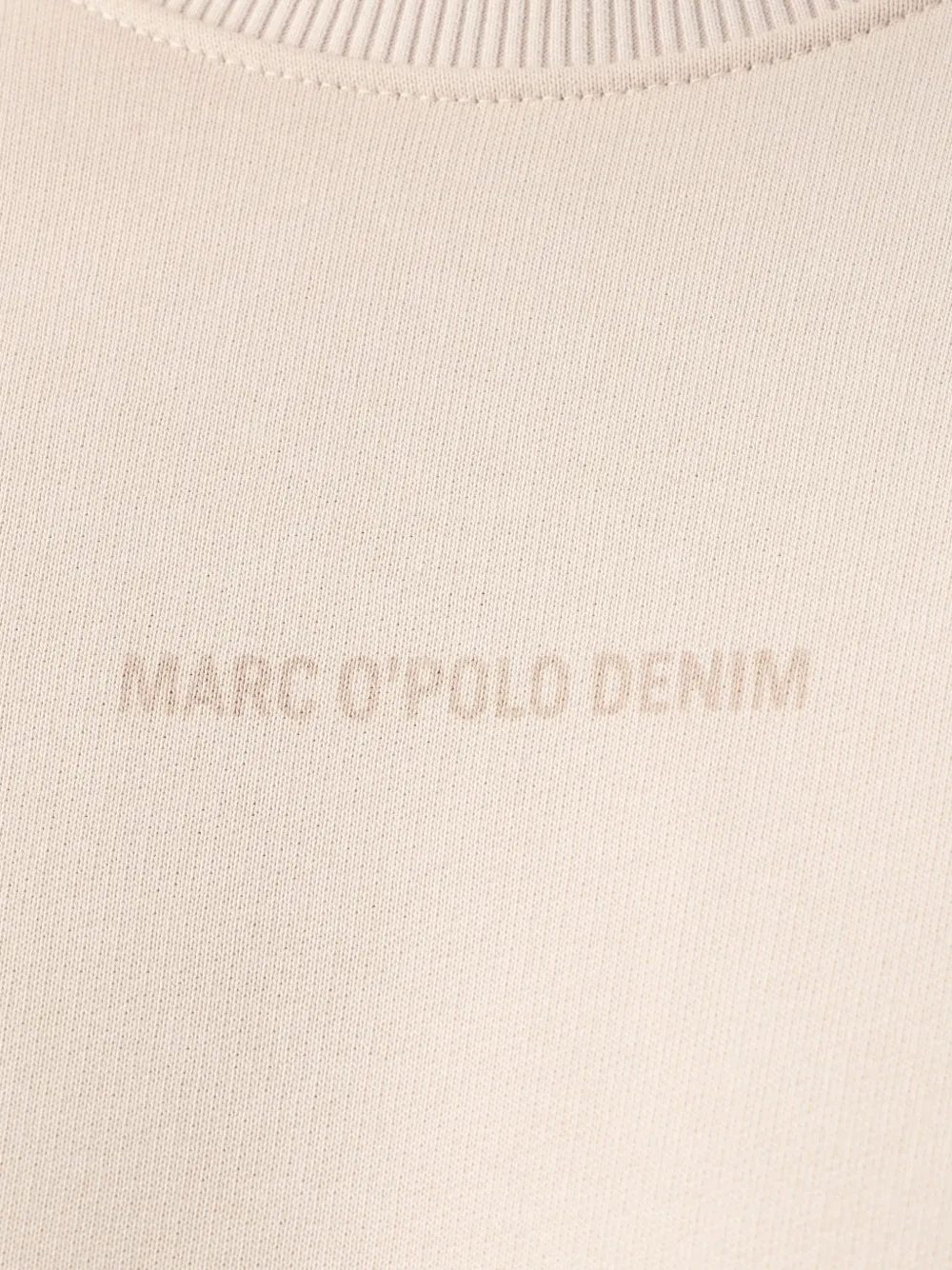 Marc O'Polo logo-print crew-neck sweater Beige