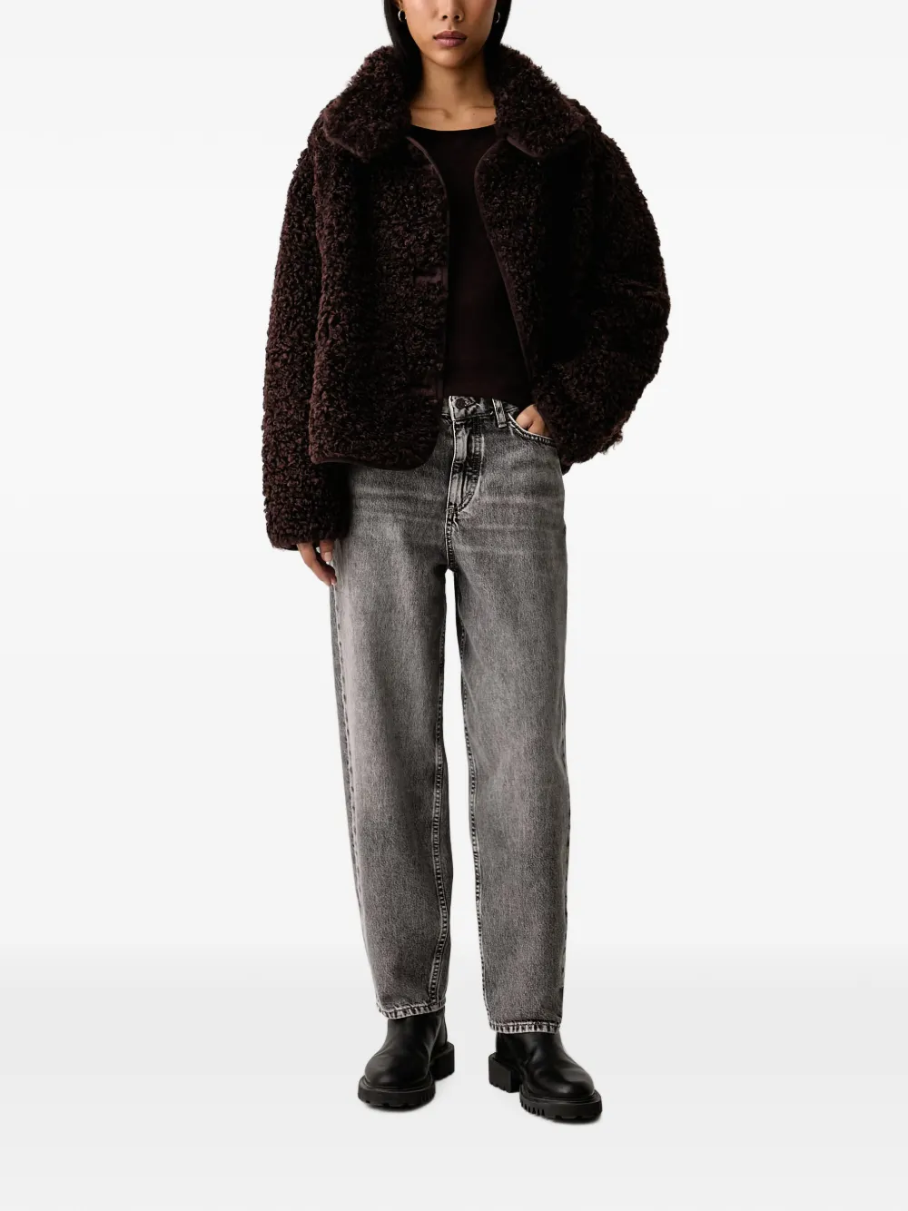 Marc O'Polo Jeans met acid-wassing Grijs