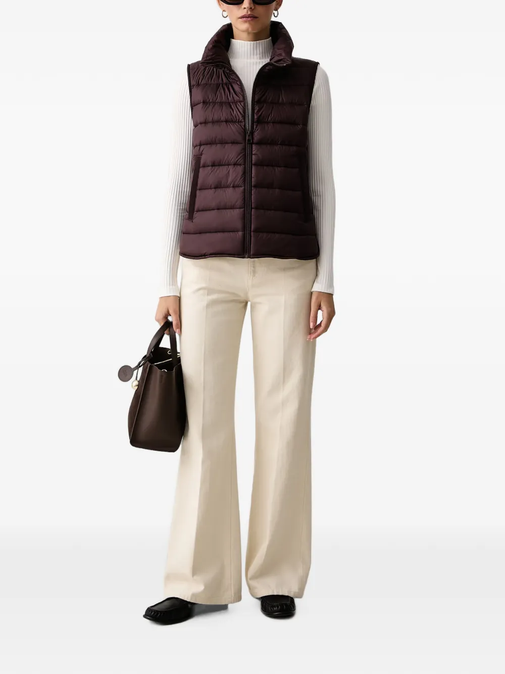 Marc O'Polo quilted padded gilet Rood