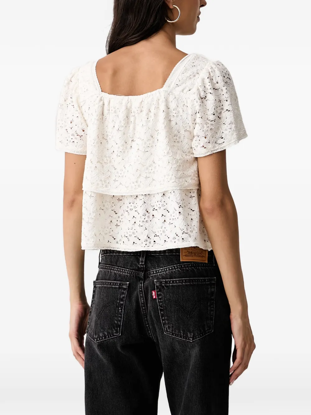 Levi's Dom Lace tiered top Wit