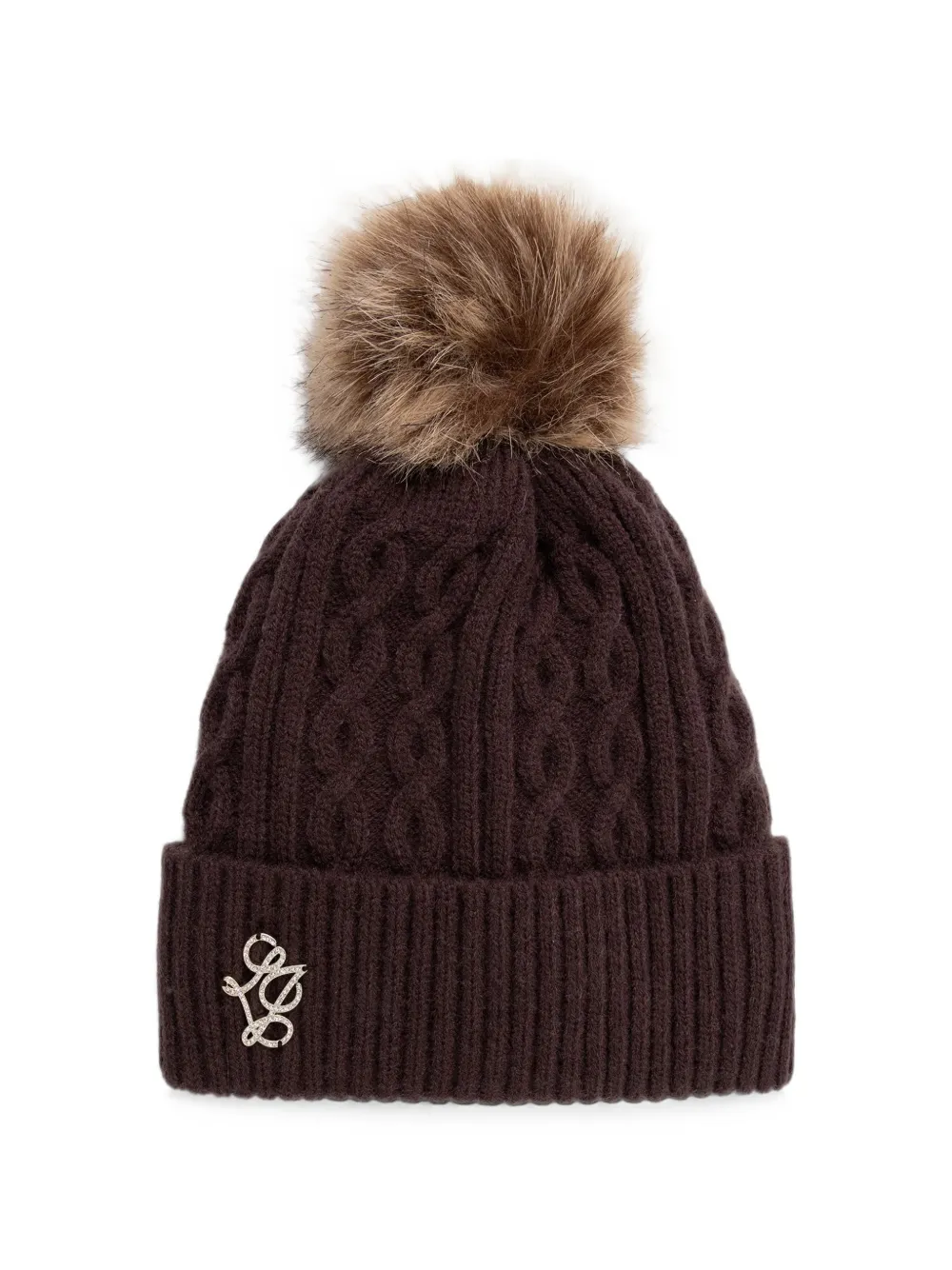 LIU JO knitted hat with pom-pom
