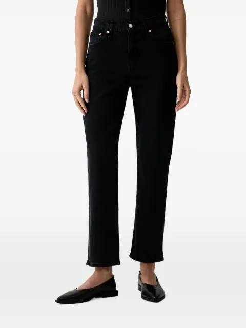 Levi's Ribcage logo-patch slim-fit jeans