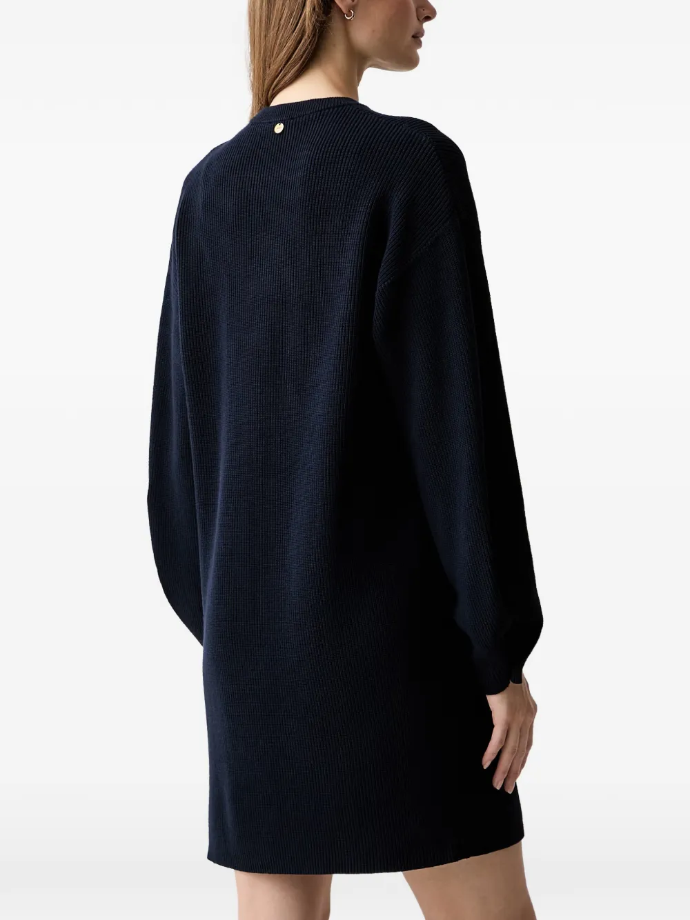 LIU JO Gebreide jurk met sierknopen Blauw